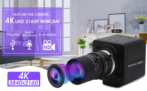 מצלמת USB ELP 4K עדשת 5-50 מ""מ מצלמת אינטרנט 4K עם מצלמת וידאו HD 3840x2160 עבור MAC/Windows/Linux/<span class=keywords><strong>Raspberry</strong></span> <span class=keywords><strong>Pi</strong></span>
