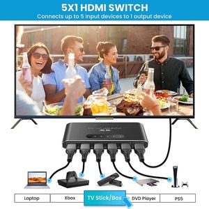 <strong>HDMI</strong> <strong>2</strong>.0 <strong>Switch</strong> 5 in <strong>1</strong> Out with Remote <strong>hdmi</strong> Video <strong>Switch</strong> <strong>HDMI</strong> Switcher Supports 4K 3D UHD HDR Compatible with Fire Stick - Product Image 5
