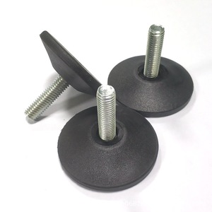 3/8-16 20毫米D30 M8小型固定柔软防滑工作台调平脚，用于椅子和沙发 - Product Image 4