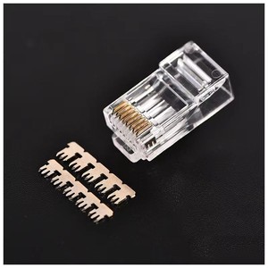 Werkslieferung Großhandel Ethernet RJ45 Verbinder CAT5e Cat6 Cat7 Stecker abgesicherte FTP 8P8C Netzwerkverbinder - Product Image 5