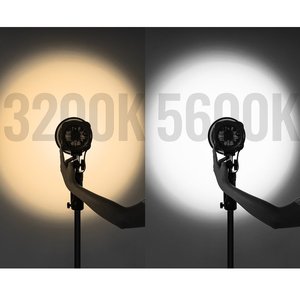 YONGNUO Video LED ışık YNLUX100 100W 3200K-5600K Bowens dağı el açık LED ışık kolu güç adaptörü ile - Product Image 4