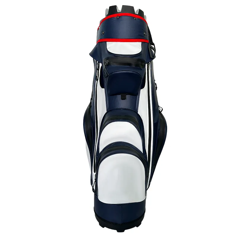 OEM Portable Custom Logo golf club bag pu leather golf staff bag Multi Function waterproof Golf cart bag for Men