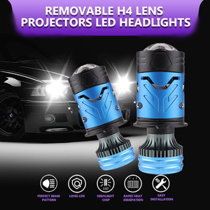自動車部品180W 25000lm自動車電球レンズH4 LEDヘッドライト - Product Image 6