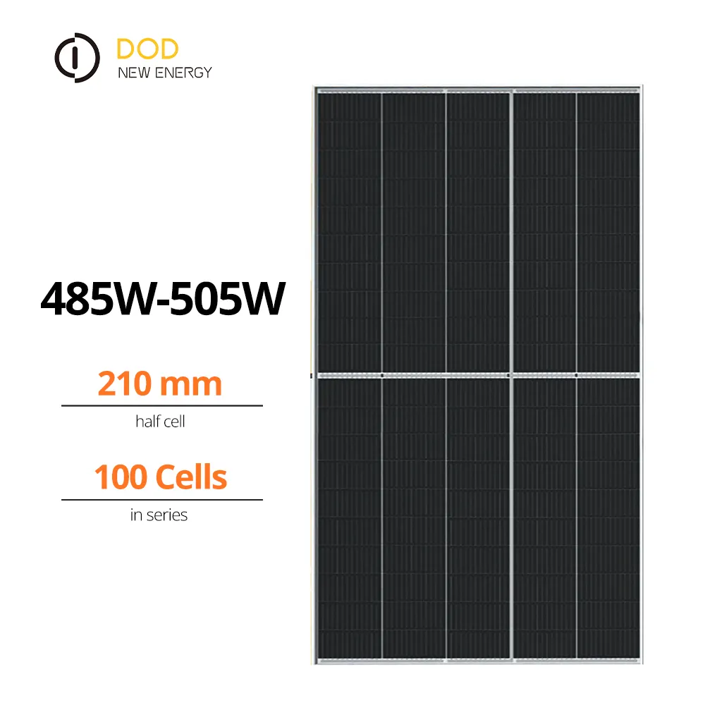 Panel Fotovoltaik Kecil Atap Surya 485W 500W 505W 2022 Terbaik Di Seluruh Dunia dengan Harga Grosir