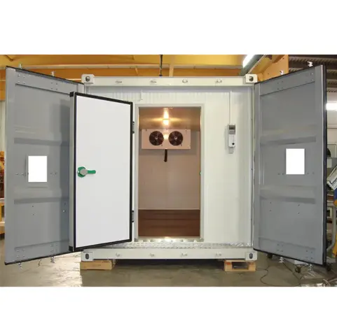 Commercial walk in freezer refrigerated container cold storage chambre froide coldroom -18 degree condensing unit