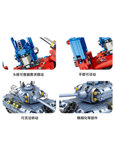 Nuovo arrivo 675005 675006 Rc Robot Moc 2 in 1 modello di giocattoli a blocchi da te Robot stelo creativo MOC giocattoli - Product Image 3