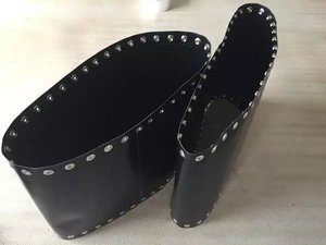 Teflon dikişsiz yüksek sıcaklık tasarım kesme işleme hizmeti için PTFE yapıştırma makinesi konveyör bant düğme tipi - Product Image 2