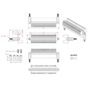 Ahududu Pi mikro GPIO Terminal bloğu kesme panosu modülü, Pi 4B/3B +/sıfır 2 W için GPIO genişletme kartı mikro konektörü