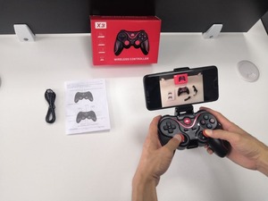 Hot Sell BT Wireless Joystick T3 X3 Mobile Game Gamepad <strong>Controller</strong> for Android Smartphone, Tablet PC, TV Set