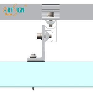 太阳能电池板安装L脚金属屋顶铝光伏支撑结构系统 - Product Image 4