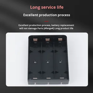 Feiben 21700 hộp pin DIY PCB Plug-in thép không gỉ mạ bạc pins 3-phần Ngăn pin quản lý pin - Product Image 1