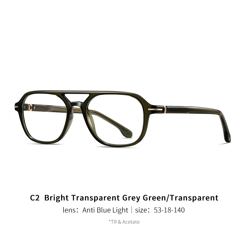 Gris verdoso brillante y transparente