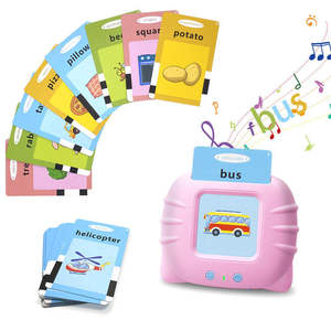 Máquina de aprendizaje educativo en inglés para niños en edad preescolar y estudiantes de primaria que hablan juguetes de entrenamiento con tarjetas Flash - Product Image 1