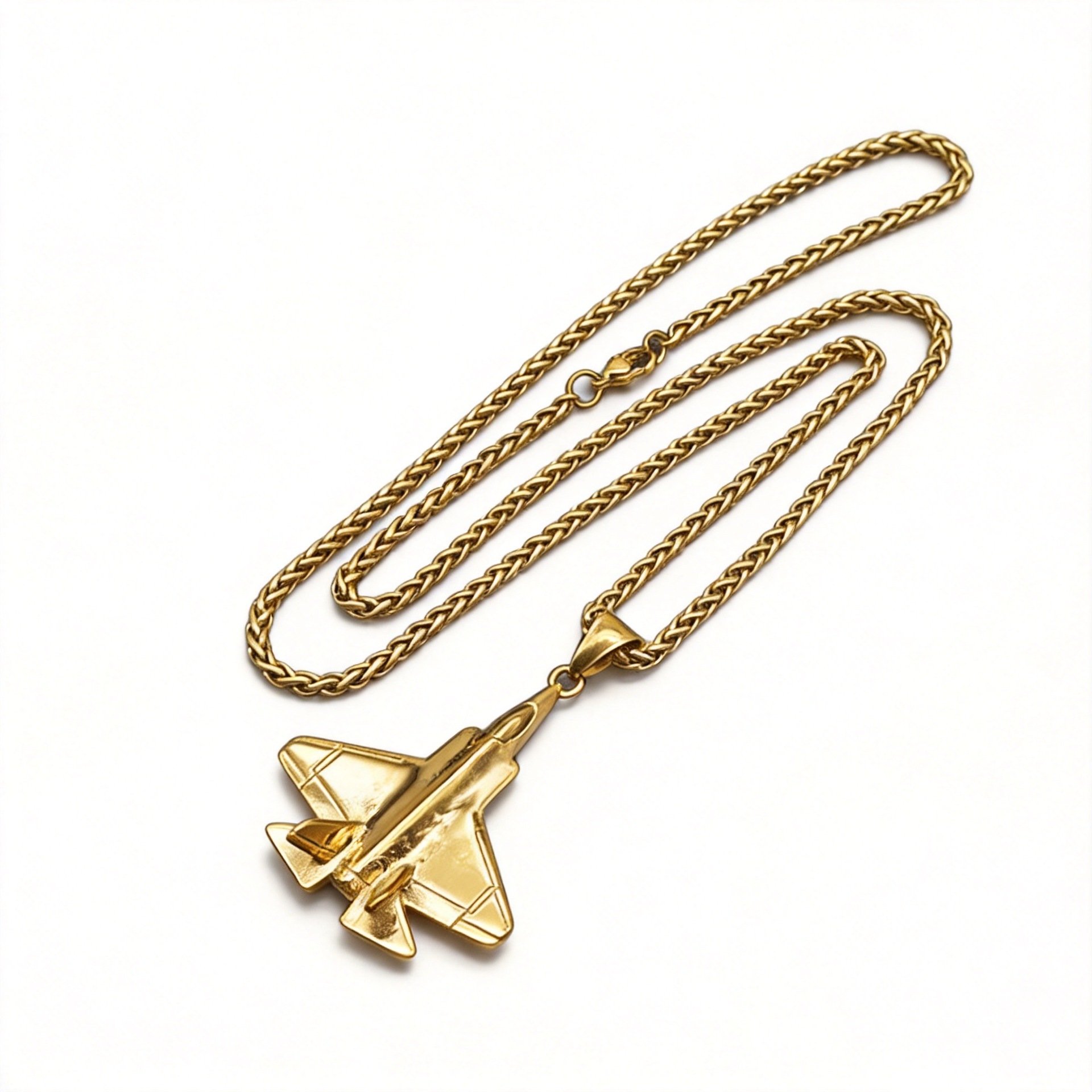 Cadena de quilla dorada de 3 mm y 60 cm.