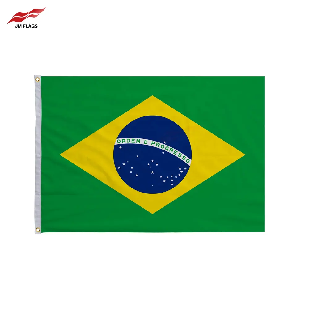 थोक 3*5 फुट ब्राजील बैनर घटनाओं छुट्टी सजावट पॉलिएस्टर निविड़ अंधकार ब्राजील झंडे