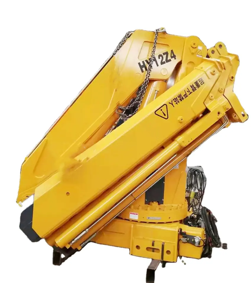 HAOY Manipulator 12 Tonnen gebrauchter Funkgesteuerter Knöchel-Lkw zum Verkauf montierter hydraulischer Traktorkopf Ausleger-Kran-Lkw