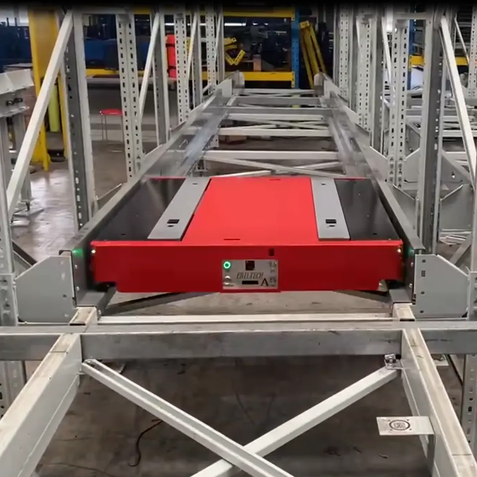 EBILTECH warehouse storage logistics equipment 2-way 4 way pallet shuttle runner car Handling robot goods first in first out