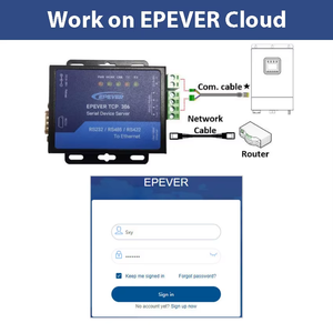 EPEVER TCP 306 сервер последовательного устройства, соединяющийся с инверторами солнечных контроллеров EPEVER и инвертором/зарядным устройством через порт RS485