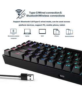 Keycool Sample Usb Mechanical Desktop Null ABS Plastic Mini <strong>Keyboard</strong> RGB Usb Wire Gaming Backlit Mechanical <strong>Keyboard</strong> 12 Months - Product Image 4