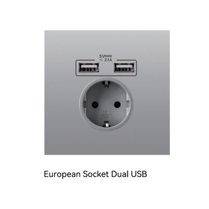 Abuk Factory Ultra-thin Skin Feel 1Gang Switch Electrical <strong>Multi</strong> <strong>Functional</strong> Power 2 <strong>USB</strong> Port Outlet Light Wall Switch <strong>Socket</strong> - Product Image 4