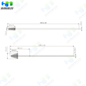 Hanheng bilimsel sitoloji fırça swablar bireysel sarılmış steril naylon ABS swablar laboratuvar laboratuvar kullanımı için Blister çanta - Product Image 3
