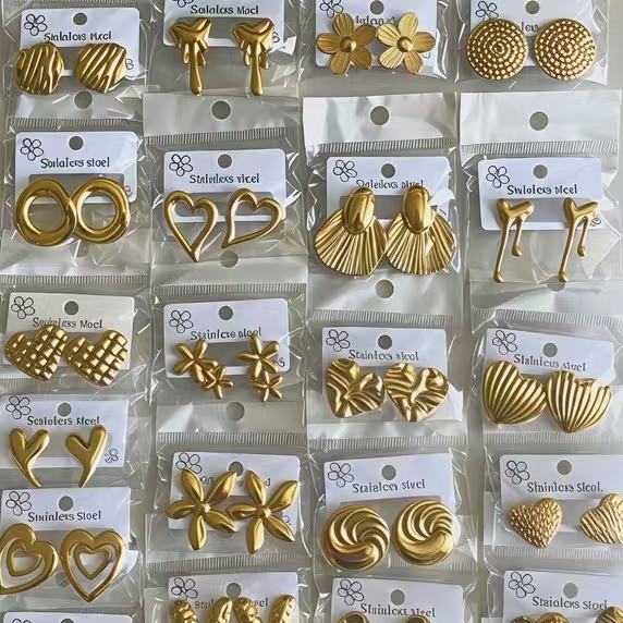Mixte (Boucles d'oreilles en acier inoxydable)