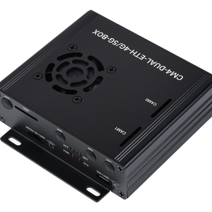 Mini-computer Dual Gigabit Ethernet 5G/4G basato sul modulo di calcolo Raspberry Pi 4 (non incluso), custodia in metallo, con ventola di raffreddamento - Product Image 1