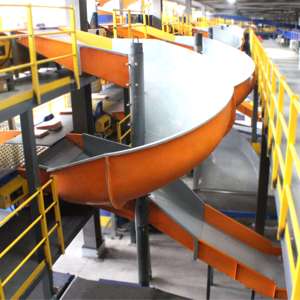 Luhui trọng lực băng tải tùy chỉnh kho phân loại máy công nghiệp khoan băng tải chuyển bưu kiện băng tải xoắn ốc máng - Product Image 6