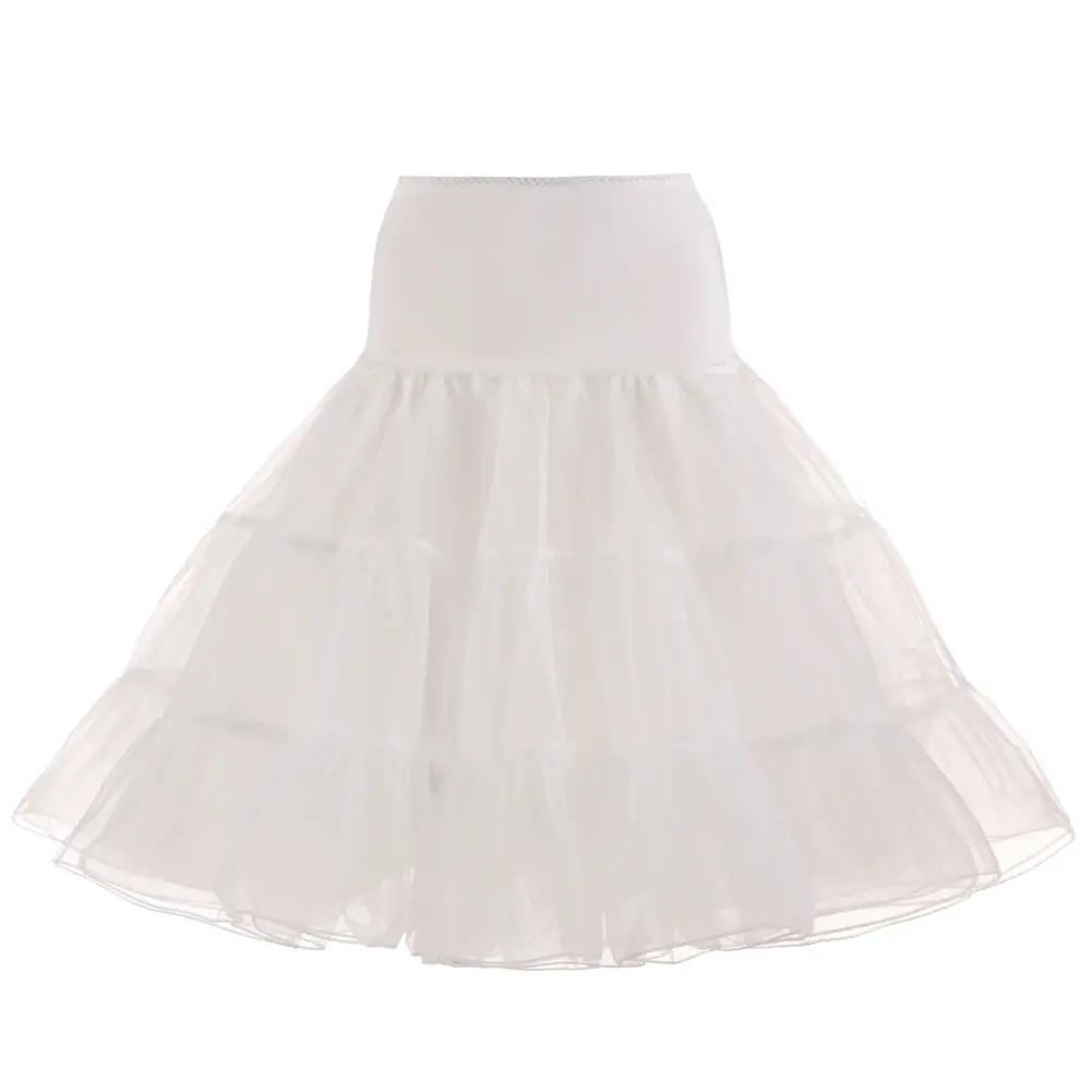 A buon mercato 50s Vintage 65cm Rockabilly Tutu colorato sottoveste donna sottoveste HCPS-008