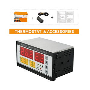 Controlador de termostato de incubadora de huevos pequeños automático <span class=keywords><strong>Digital</strong></span> de alta calidad para control de humedad y temperatura - Product Image 3