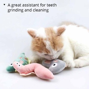 Juguete de gato de hierba gatera Natural con forma de Animal de estilo Multicolor, juguete de peluche para masticar gatito con hierba gatera orgánica - Product Image 2