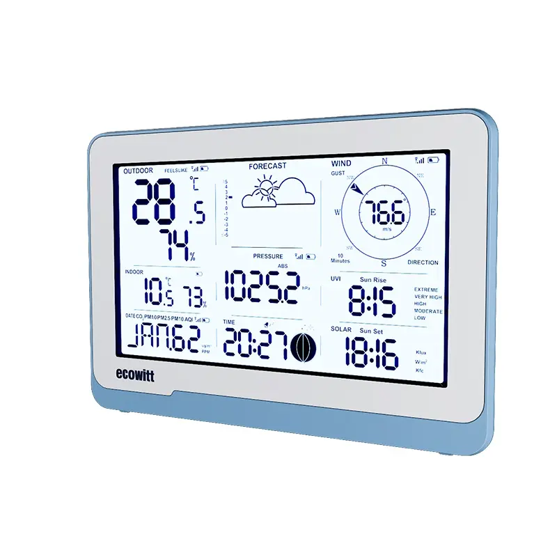 Stazione meteorologica Wireless ad alta precisione con barometro della temperatura dello schermo a colori