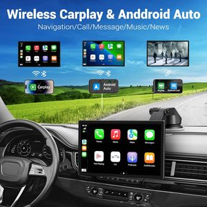 <strong>7</strong>'' Portable Smart Car Stereo With Wireless Android Auto <strong>Apple</strong> Carplay GPS Navigation Backup Camera Car Screen for All Cars - Product Image 2