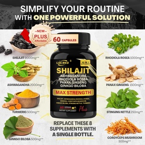 แคปซูล shilajit Ashwagandha อาหารเสริมเสริมความแข็งแรง60แคปซูล - Product Image 3