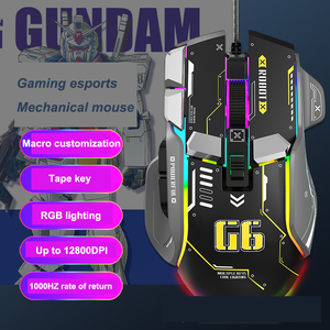G6ゲーミングマウス12キーメカニカルマウス12800DPI人間工学に基づいた有線マウス10キーマクロプログラマブル13 RGB照明モードマウス - Product Image 4