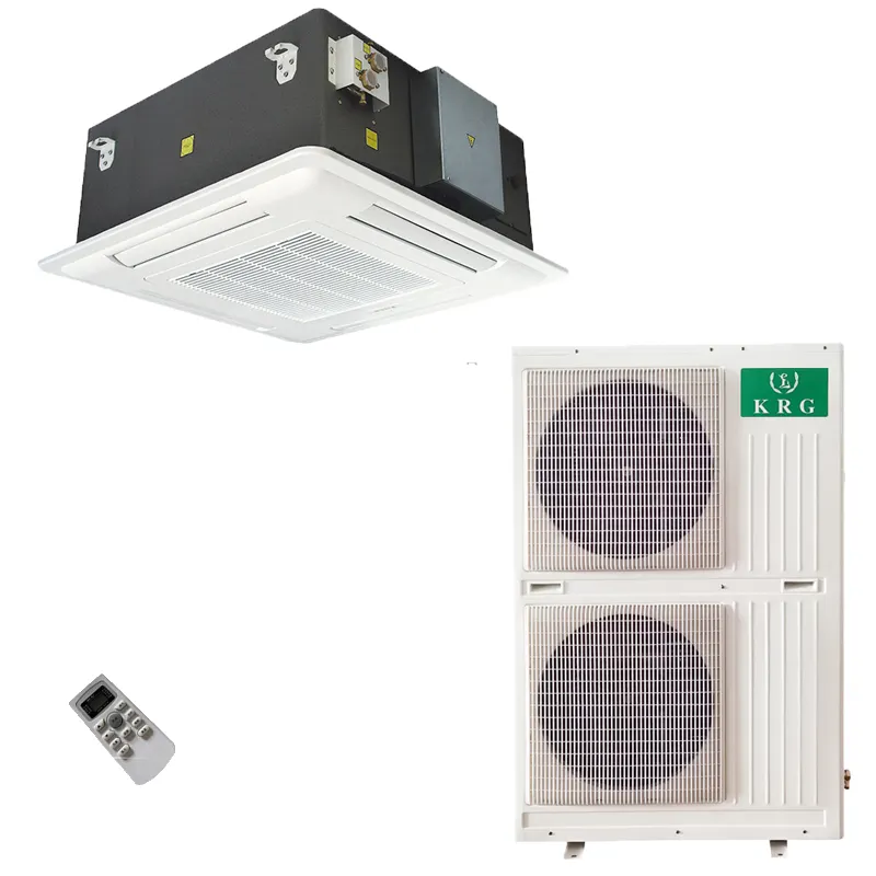 Cassetta per soffitto del condizionatore d'aria centrale da 5 tonnellate AC 7 hp VRF VRV CE grande sala OEM a basso rumore 4 vie 60000 btu