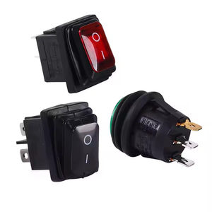 Su geçirmez Rocker tekne anahtarı 6A/250V 10A/125V AC 6/4/3/2 PIN geçmeli SPST kapalı tekne şekli I/O Rocker pozisyon anahtarı - Product Image 6