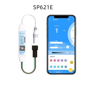 Indirizzabile SP621E Mini BLE APP Music SPI Full Color LED Dimmer Controller per WS2811 WS2812B WS2813 IC LED Strip Module Light - Product Image 3