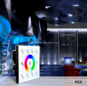 Inalámbrico RF Multi Zone CV RGBW Panel LED P8X + Controlador de luz de paso de pared Rgbw DMX512 2,4G Controlador para tira de luz RGBW - Product Image 6