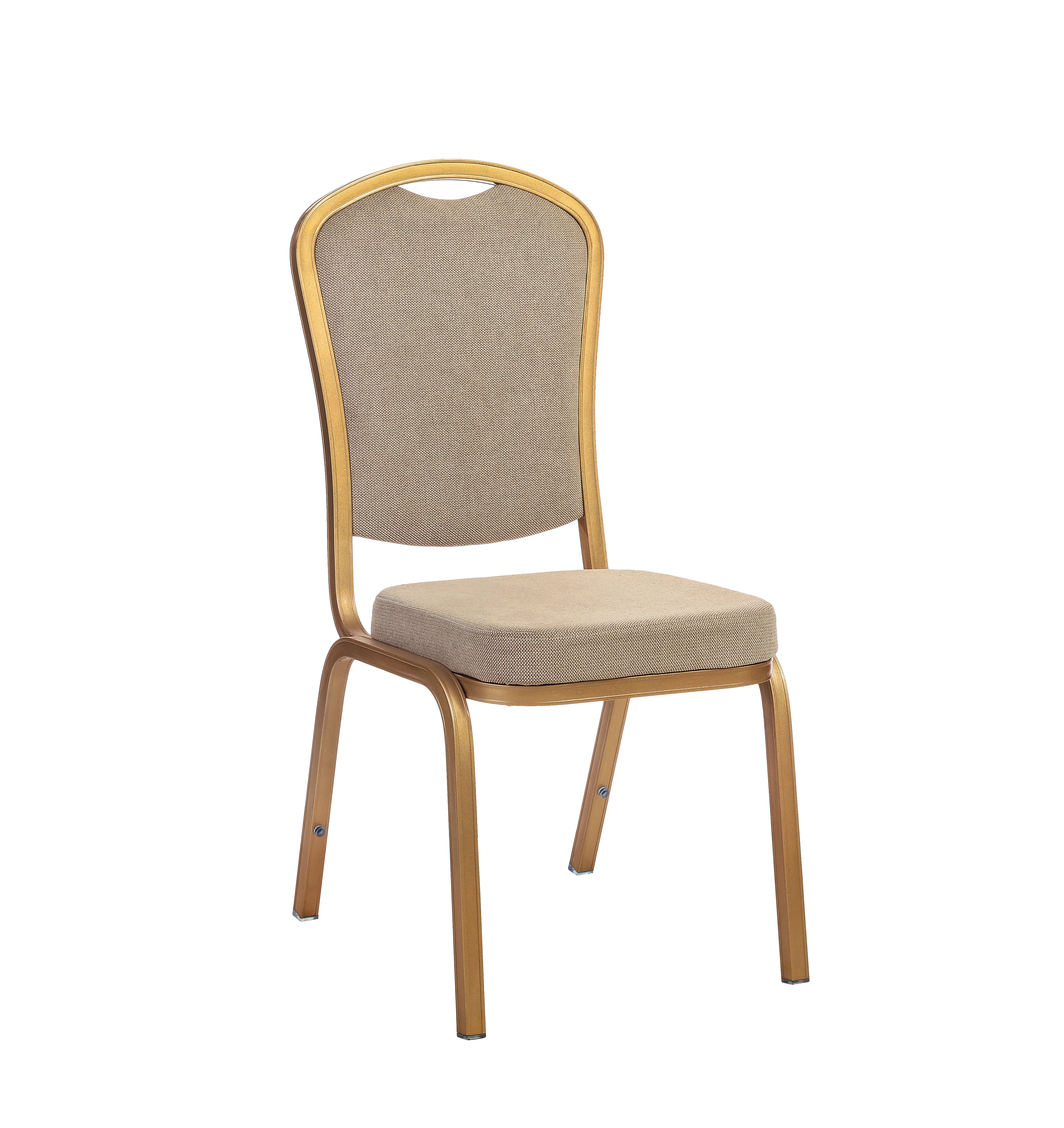 High Quality Stackable Wedding Chair Hotel Used Aluminium Stacking Chair Banquet Chair
