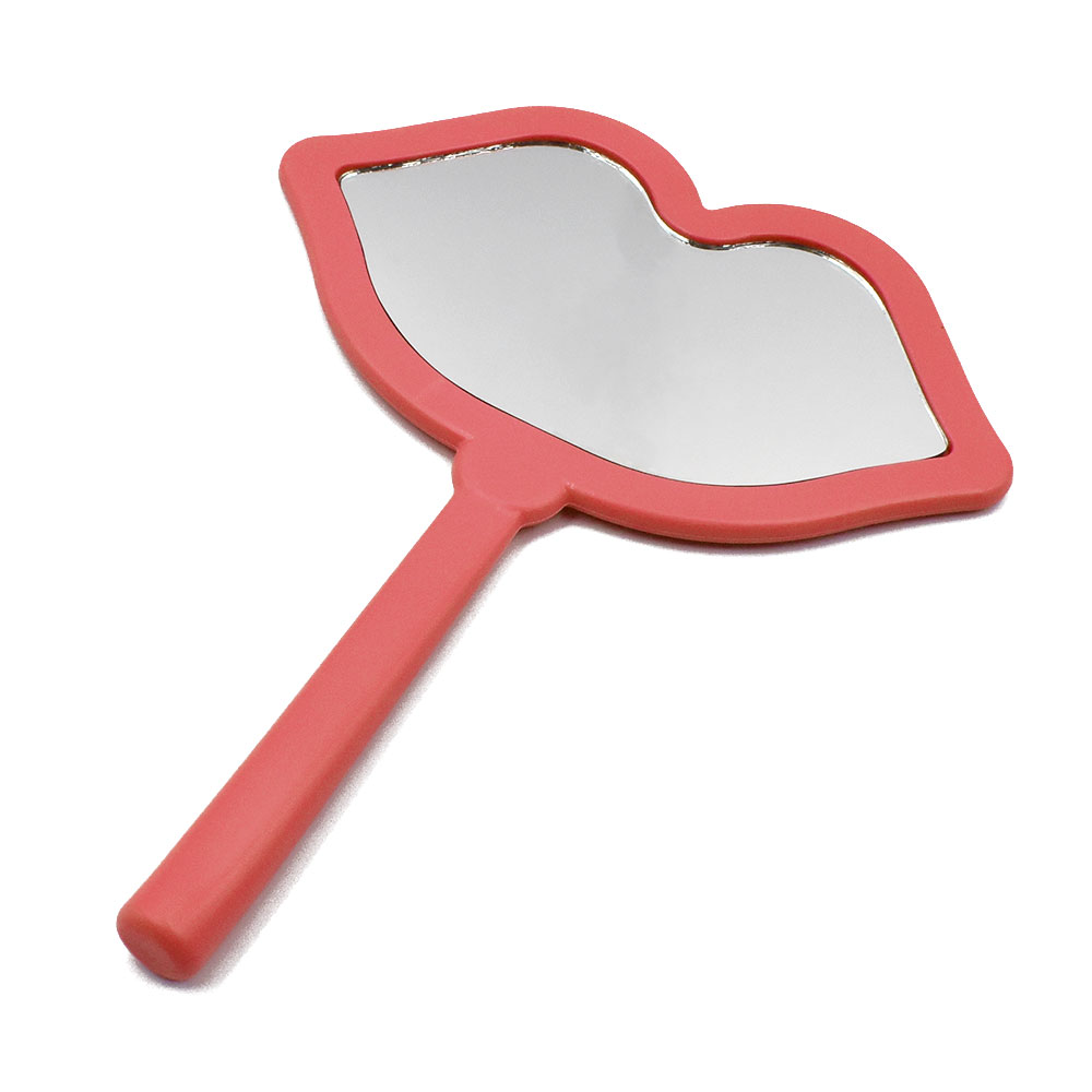 Espejo de mano rojo