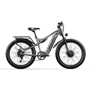 SHENGMILOS600電動自転車48V17.5AH2000Wデュアルモーターチューブリチウム電池ディスクブレーキシステムメンズファットタイヤ電動自転車