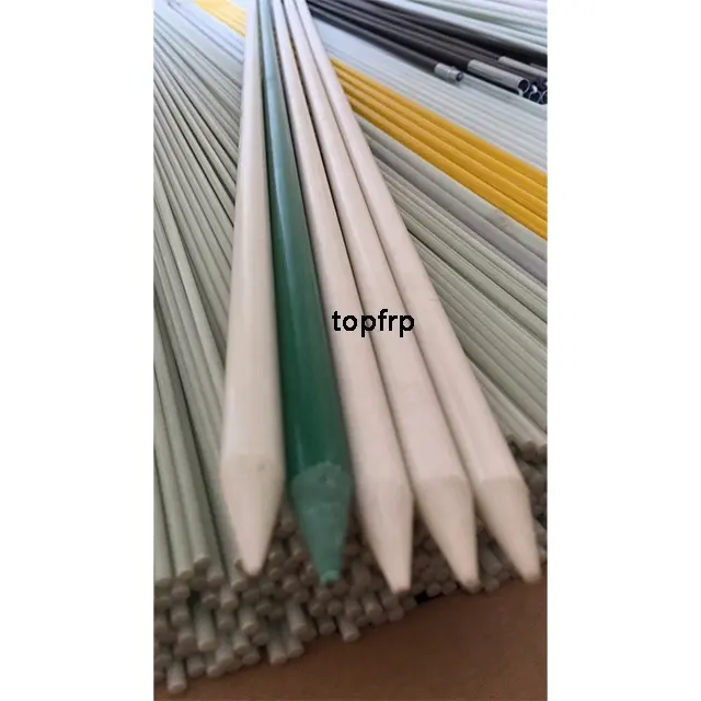 De fibra de vidrio barras se utiliza para apoyar la construcción de invernaderos agrícolas