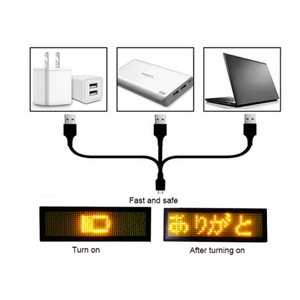 Kablosuz kontrol çoklu dil led adı etiketi programlanabilir mini led ekran kaydırma - Product Image 5