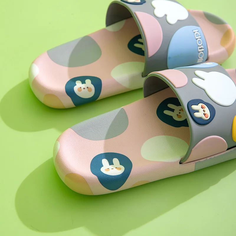 Children's Slippers Summer Cartoon Cute Home Bath Non-slip EVA Soft Sole Flip-flop Slippers