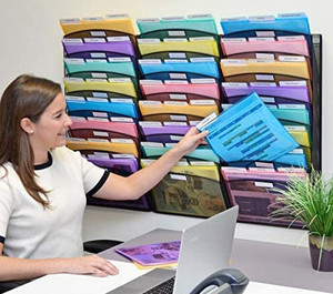 8 स्तरीय कार्यक्षेत्र माउंट फांसी फ़ाइल सॉर्टर दस्तावेज़ फ़ोल्डर परियोजना जेब कार्यालय जाल दीवार फ़ाइल आयोजक - Product Image 5