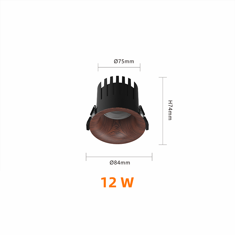 Couleur bois noyer 12W