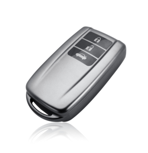 DM Metal gri TPU araba anahtarlık kapak Acura 3 + 1 düğme uzaktan anahtar boş - Product Image 4
