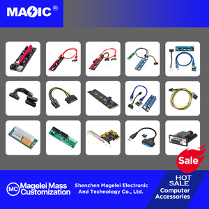 新到货VER 007 Riser PCI-E 1x至16x适配器，带60厘米USB 3.0延长线和6针PCI E至15针SATA电源线 - Product Image 5
