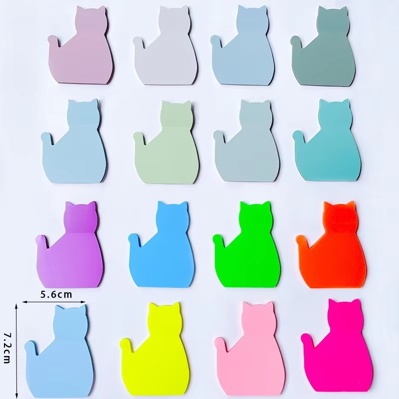 1 jeu de papier en forme de chat, 800 feuilles au total